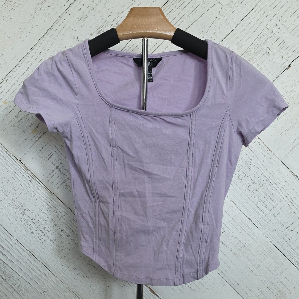 New Look Lavender Crop Top